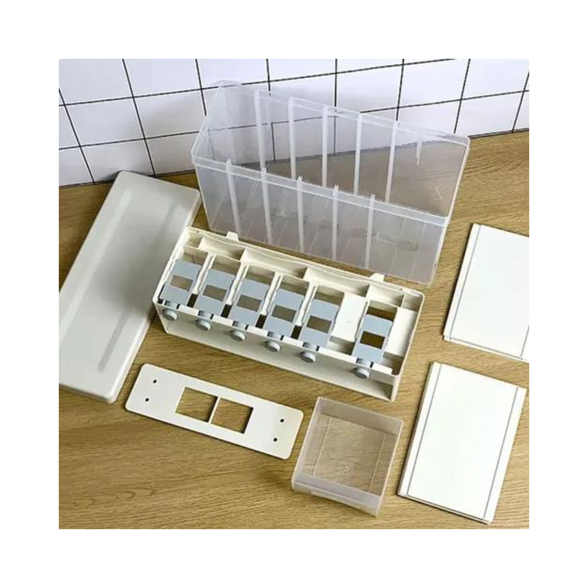 Organizador Dispensador de Granos con 6 Secciones