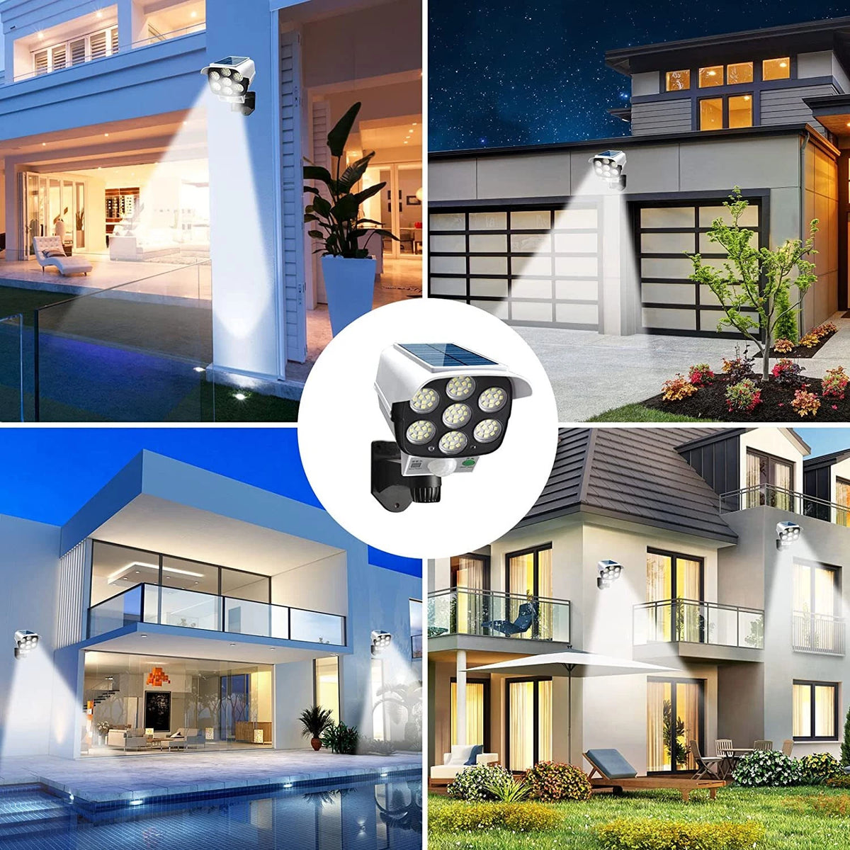 Luz Solar Exterior con Sensor de Movimiento